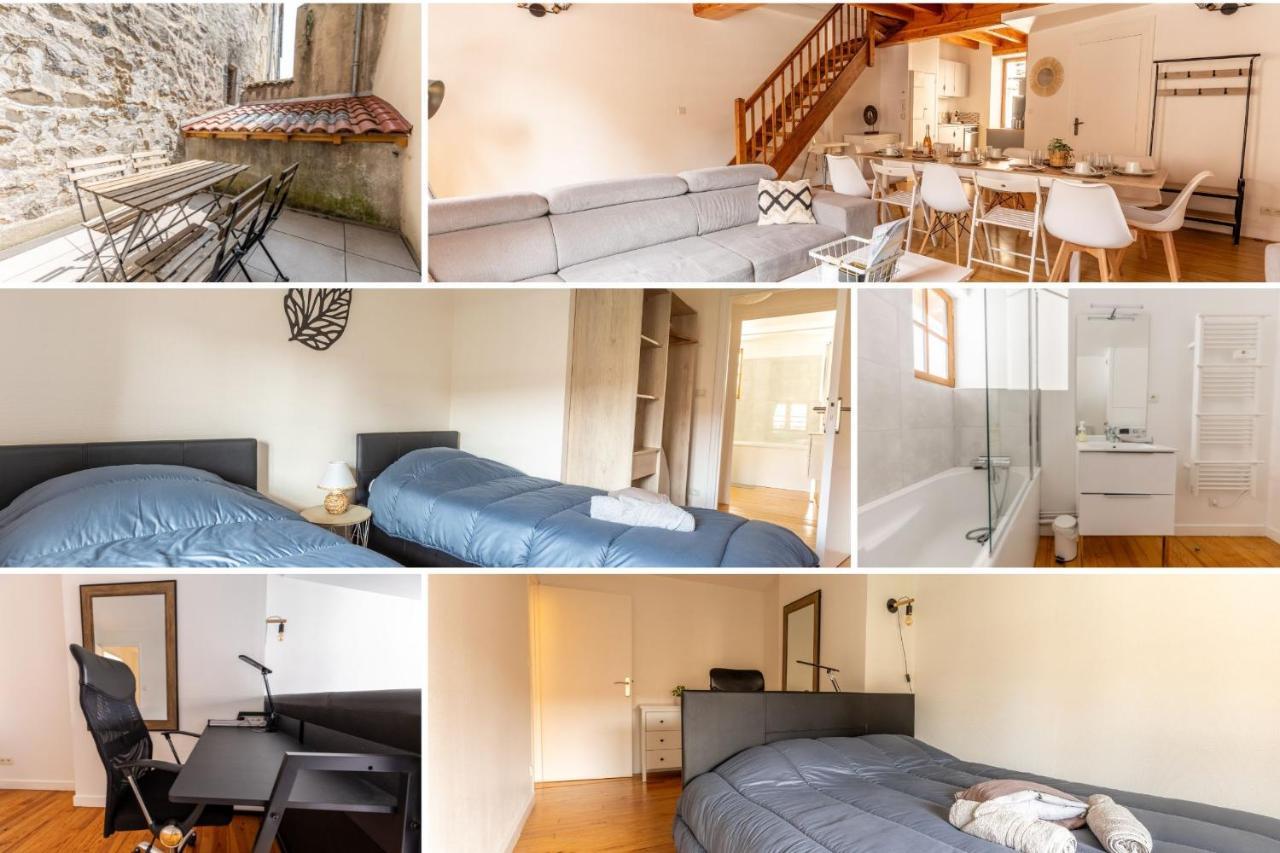 Le Double Pirou # 2 Appartements # Halte Auvergne Thiers Extérieur photo