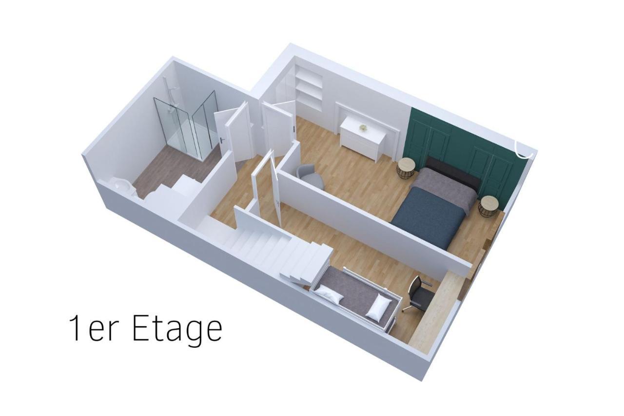 Le Double Pirou # 2 Appartements # Halte Auvergne Thiers Extérieur photo